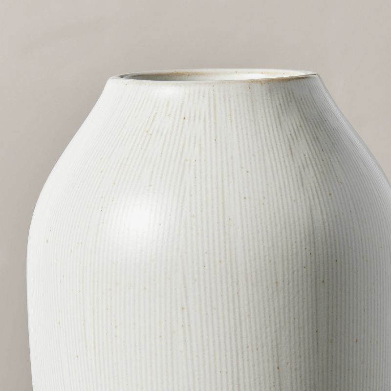 Textured Ceramic Bouquet Vase Cream - Hearth & Hand™ with Magnolia, 5 of 6