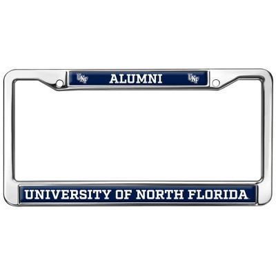 University of North Florida Alumni Logo Full Size Standard License Plate Metal Frame