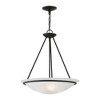 Livex Lighting Newburgh 3 - Light Pendant in  Black - 3 of 4