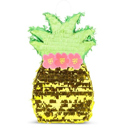 Photo 1 of ***FACTORY SEALED/DAMAGED BOX****Blue Panda Tropical Pineapple Pinata for Kids Birthdays, Summer Pool Beach Party, Hawaiian Luau Party Supplies