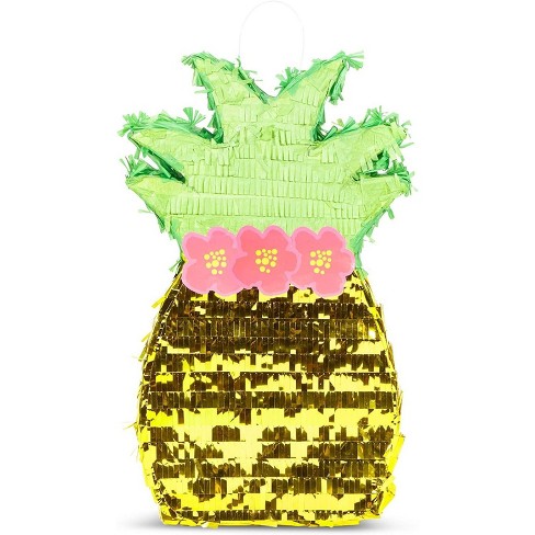 Juvale Small Fruit Watermelon Slice Pinata Hawaiian Luau and Tropical Party Supplies 17 x 14.5 x 3 Inches