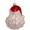 Kurt Adler Glass Ornament for Christmas Tree, Santa with USA Mask - 2 of 4