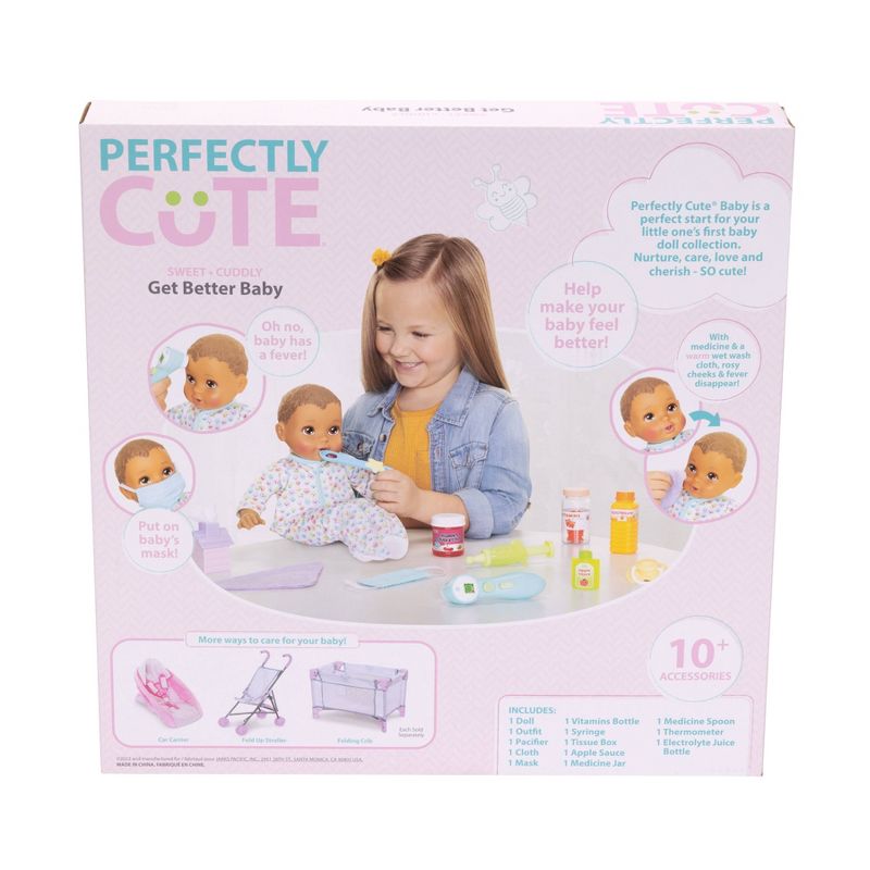 Perfectly Cute Get Better Feature Baby Doll - Brown Hair/Brown Eyes, 6 of 8