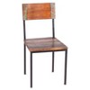 Set of 2 Old Reclaimed Wood and Metal Chair - Timbergirl: Sturdy, No Assembly, Spot Clean, Armless - 2 of 4