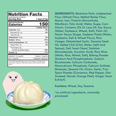 Laoban Dumplings Pork Bao Buns - 10oz/4ct