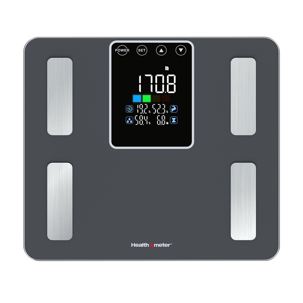 Health-O-Meter Extra Wide Body Analysis Digital Scale Gray