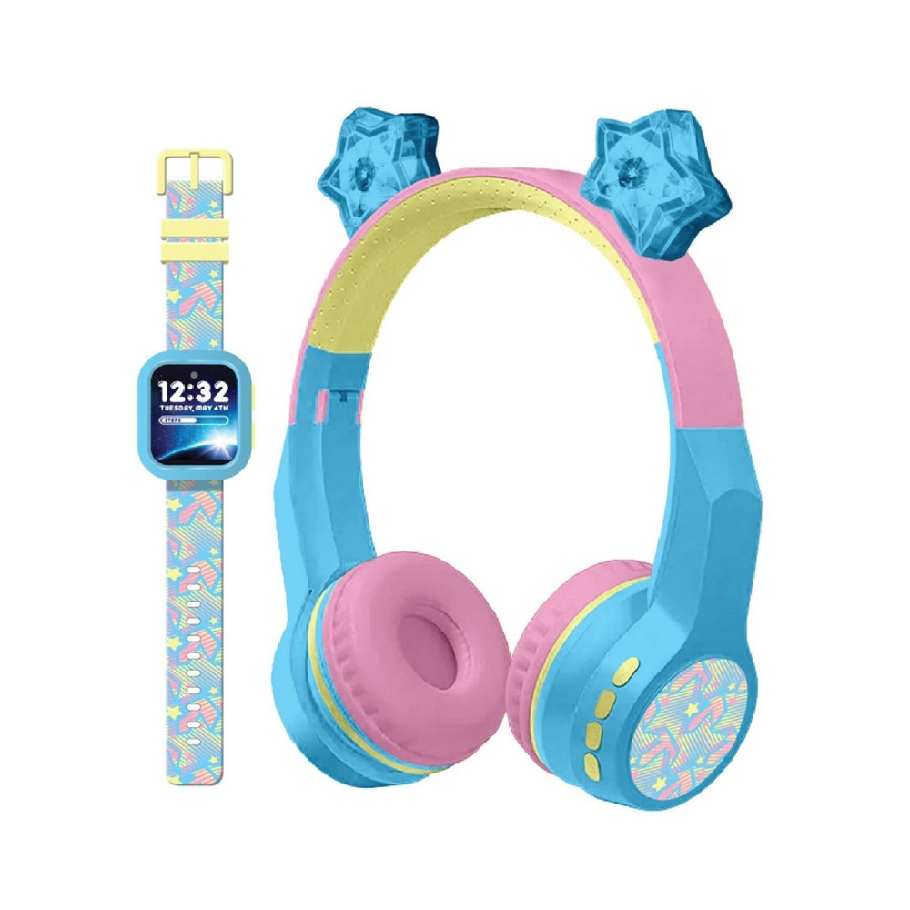 PlayZoom Girl V3 Light Blue Star with Bluetooth Headphone Set