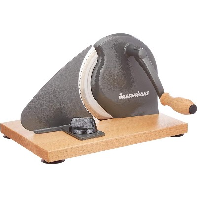 Zassenhaus Manual Bread Slicer, Hand Crank Home Bread Slicer, 11.75" x 8"