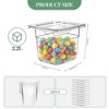 Food Storage Containers, Restaurant Pans – 12-Pack 1/6 Size Stackable Clear Polycarbonate Pans with Lids, 6" Deep - 3 of 4