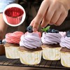 Unique Bargains Greaseproof Double-sided Aluminum Foil Cupcake Liners with Lids 50 Pcs - 4 of 4