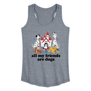 Women's - Disney - Cats & Dogs Graphic Racerback Tank - 1 of 4