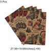 Unique Bargains Gift Wrap Paper Christmas Yellow Kraft 27.56"x19.69" 5Pcs - 3 of 4