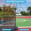 RISOKEYS Portable Basketball Hoop, Height Adjustable 5.4-7 ft, with 32'' Backboard and Wheels, for Indoor Outdoor - 2 of 4