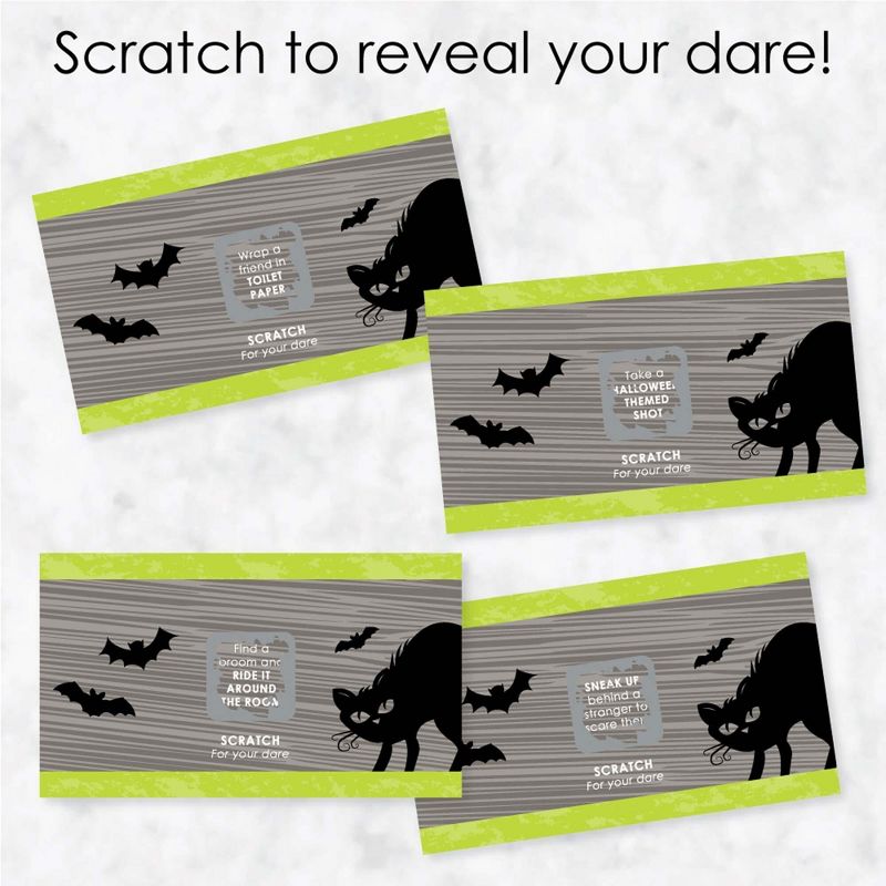 Big Dot of Happiness Happy Halloween - Witch Party Game Scratch Off Dare Cards - 22 Count, 3 of 7
