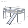 RISOKEYS Twin Low Loft Bed with Slide - Rubber Wood Twin Loft Bed with Slide, Ladder, Safety Guardrails - 3 of 4