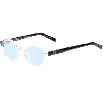 John Varvatos V356 Blue Light Block Designer Eyeglasses Round Crystal Tortoise +1.50 Custom Lens Non-Refundable