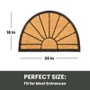 Envelor 18" x 30" Half Round Outdoor Coir Door Mat with Rubber Backing - 4 of 4