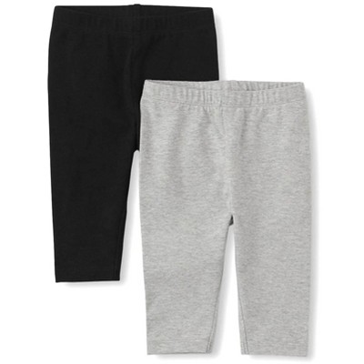 Toddler Girls' Capri Leggings 3-Pack - Comfy Cotton Stretch Pants For Baby & Toddler