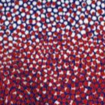 red white blue dot
