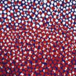 red white blue dot