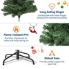Artificial Christmas Tree, Green Christmas Pine Tree with 450 LEDs, 1309 Branch Tips, Switch Foot Pedal, PVC Holiday - 3 of 4