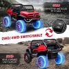 Kids Ride On Truck, 12V Licensed Mercedes-Benz Unimog with Remote Control, Battery Powered Electric Ride-On Car with Spring Suspension - 3 of 4