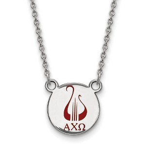Black Bow Jewelry Sterling Silver Alpha Chi Omega Greek Life Necklace 18 Inch - 1 of 4