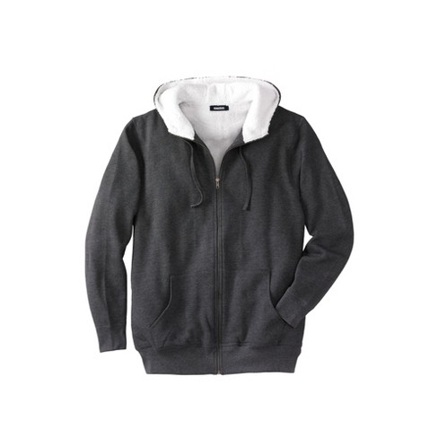 Black fleece best sale lined hoodie