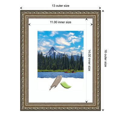 Parisian Silver Ornate Wood Wall Picture Frame