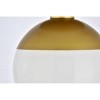 Elegant Lighting Eclipse 1 Light Chrome Flush Mount With Frosted White Glass - 4 of 4