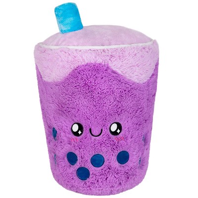 Squishable Comfort Food Bubble Tea Plush 15" Stuffed Toy, Pink and Brown, 1 Count