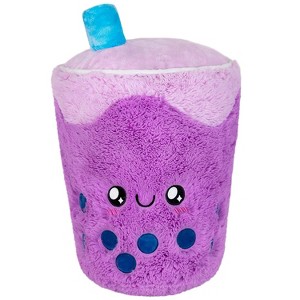 Squishable Comfort Food Bubble Tea Plush 15" Stuffed Toy, Pink and Brown, 1 Count - 1 of 3