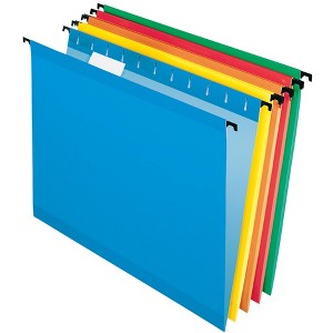 Pendaflex SureHook Hanging File Folder, Letter Size, 1/5 Cut Tabs, Assorted Colors, Set of 20 - 1 of 1