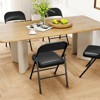 CuisinSmart 2/4 Pack Folding Chairs with Padded Cushions, Padded Foldable Chair Set for 2/4 Hold Up to 350 Pounds, Portable Folding Chair - 4 of 4