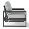 WestinTrends Montara Outdoor Modern HDPE Patio Club Chair with Waterproof Deep Seat Cushions - 4 of 4