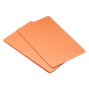 Unique Bargains Smooth Laser Engraving Metal DIY Gift Craft Business Cards 5 Pcs - 1 of 4