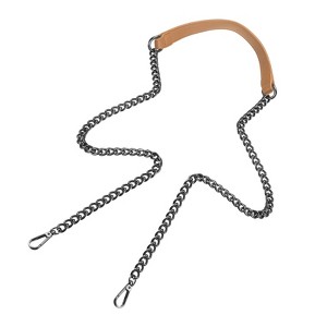 Unique Bargains Metal Corrosion-Resistant PU Leather Purse Flat Chain Strap - 1 of 4
