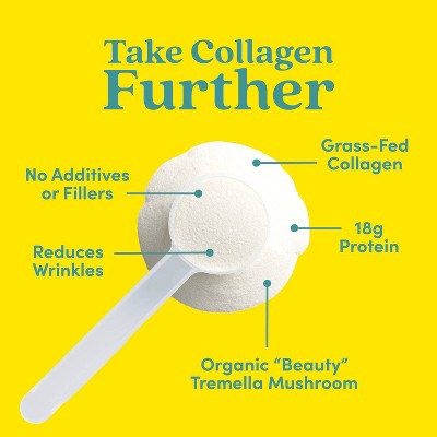 Further Food Collagen Peptides Powder + Beauty Mushroom - Vanilla - 10.37oz