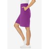 Woman Within Plus Size Elastic-Waist Knit Short - 4 of 4