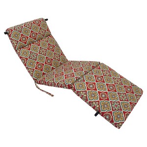 Blazing Needles, 72-inch by 24-inch Patterned Polyester Outdoor Chaise Lounge Cushion - 1 of 1