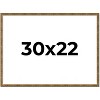 PosterPalooza | Textured Gold Picture Frame - UV Acrylic, Backing Board, Hanging Hardware Included - 3 of 4