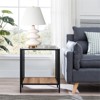 Black Bronze and Rustic Oak Side Table - Henn&Hart - 4 of 4