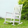 Outdoor Rocking Chair,Rocking Chair With Wood-Texture,Rocking Chair For Sale,All Weather Resistant Rocking Chair For Lawn Garden-Cuddlewood - 3 of 4
