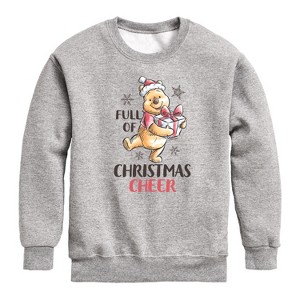 Boys' - Winnie the Pooh - Full of Christmas Cheer Graphic Long Sleeve Fleece Sweatshirt - 1 of 4