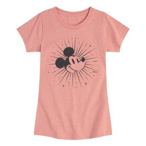 Girls' - Disney - Astro Mickey Fitted Short Sleeve Graphic T-Shirt - 1 of 4