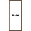 PosterPalooza | Panoramic Sculpted Silver Picture Frame - UV Acrylic, Foam Board Backing, Hanging Hardware - 2 of 4