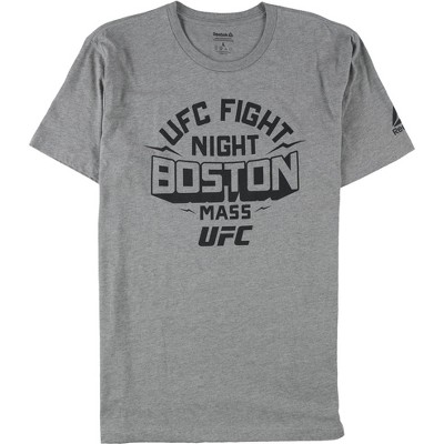 Reebok Mens UFC Fight Night Boston Mass Graphic T-Shirt
