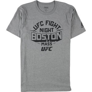 Reebok Mens UFC Fight Night Boston Mass Graphic T-Shirt - 1 of 2