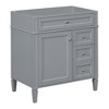 Dexmalle White 30'' Modern Bathroom Vanity Storage Cabinet with a Tip-out Drawer,without Top Sink - 3 of 4
