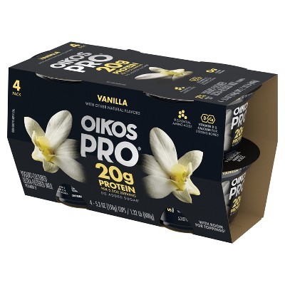 Oikos Pro Vanilla Greek Yogurt - 4ct/5.3oz